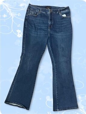 16m Flying Banana Women's Dark Blue Bootcut Jeans